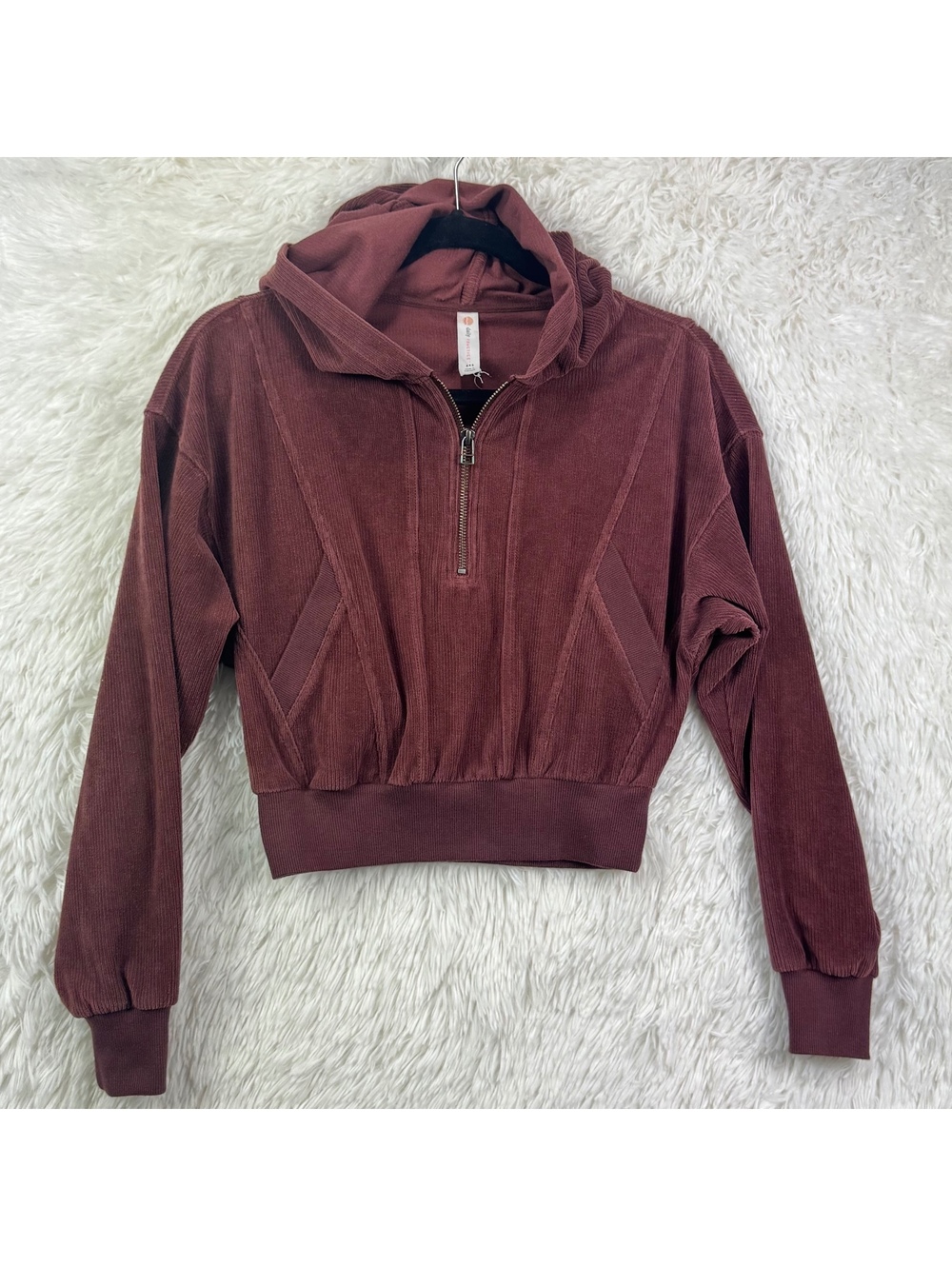 Daily Practice Anthropologie Corduroy Cropped Hoodie XXS